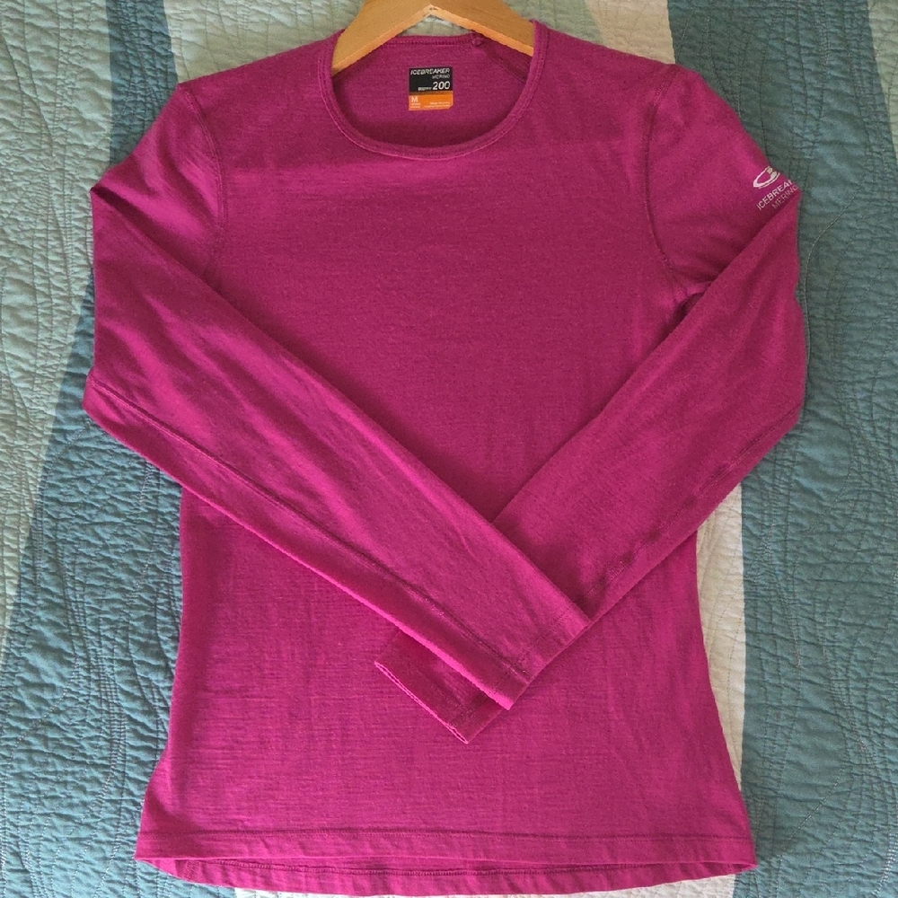 Icebreaker Fuchsia Long Sleeve Baselayer